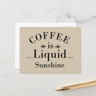 Grappige drinker gezegden over koffie feestdagenkaart