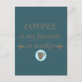 Grappige drinker koffie citaten briefkaart (Voorkant)