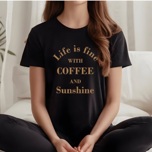 Grappige drinker koffie citaten t-shirt