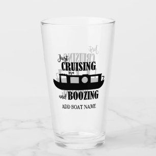 Grappige Drinkquote voor Kanaal Smalboot Glas