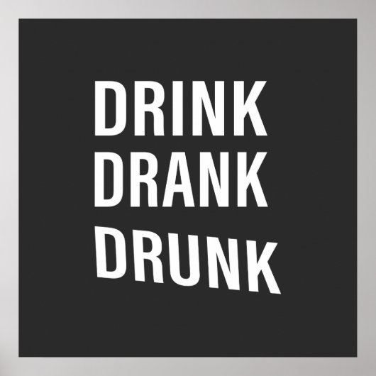grappige drinkuitspraken poster (Voorkant)