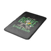 Grappige Drip Dog Geld Quote Badmat (Gekanteld)
