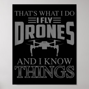 Grappige dronekunst voor mannen vrouwen jongens dr poster