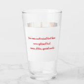 Grappige Dronken Eend Glas (Achterkant)
