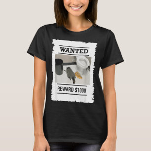 Grappige Dronken Wasbeer Gezocht Beloning $1000 Af T-shirt