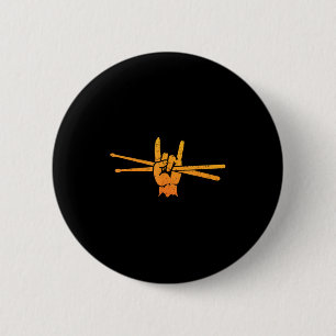 Grappige Drummer Kunst voor Mannen Vrouwen Kinder  Ronde Button 5,7 Cm