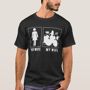 Grappige Drummer Mijn Vrouw Uw Vrouw Gift voor Man T-shirt