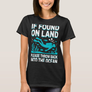 Grappige duik kunst voor mannen vrouwen duiken dui t-shirt