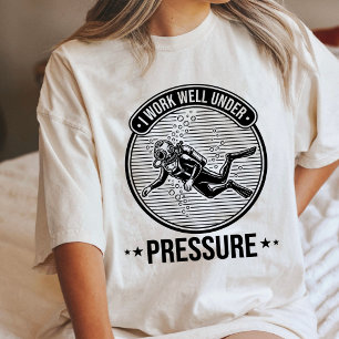 Grappige Duiker Onder Druk Citaat Cadeau Tri-Blend Shirt
