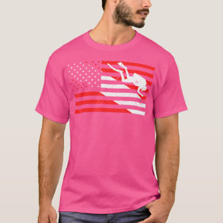 Grappige Duikuitrusting Duikvlag Professionele Dui T-shirt