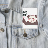 Grappige Duim Omhoog Panda Meme Button (Insitu)