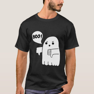 Grappige duimen omlaag Ghost Schreeuwende Boo Afke T-shirt