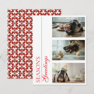 Grappige Duitse Dog Kerst Groeten Feestdagenkaart