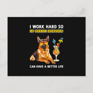 grappige Duitse herder cadeaus Duitse herder liefh Uitnodiging Briefkaart