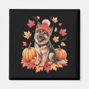 Grappige Duitse Herder Herfst F Autumn verlaat Dog Magneet