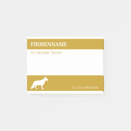 Grappige Duitse Herders Afspraak Post-Its Post-it® Notes (Voorkant)