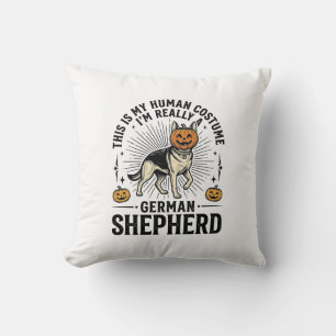 Grappige Duitse Herders Halloween Kostuum Honden O Kussen