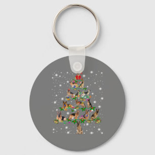 Grappige Duitse Herders Kerstboom Decoratie Orname Sleutelhanger