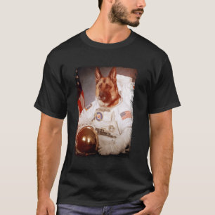 Grappige Duitse Herdershond Astronaut Ruimte Hond  T-shirt