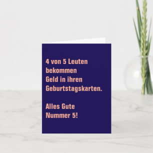 Grappige Duitse humoristische grap Kaart
