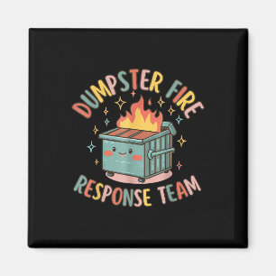 Grappige dumpster brand reactie team chaos meme magneet