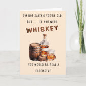 Grappige Dure Whiskey Verjaardag Kaart (Voorkant)