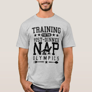 Grappige dutje voor luie mensen Dutje Olympische S T-shirt
