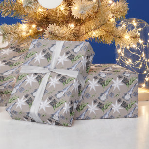 Grappige Dwergen, Sterren, Cadeaus Op Beige Cadeaupapier