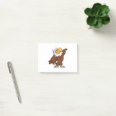 grappige eagle cartoon poseren mascotte karakter post-it® notes (Kantoor)