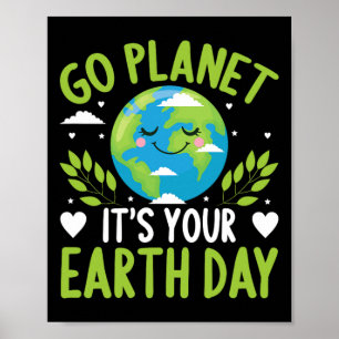 Grappige Earth Day Quote Earth Cool Happy Earth Da Poster