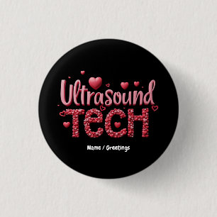 Grappige echoscopist Valentijnsdag ideeën Ronde Button 3,2 Cm