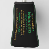 Grappige Echte Ier Te Huur Golfheadcover (Draai 90)