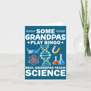 Grappige Echte Opa's Leren Science Nerdy Kaart