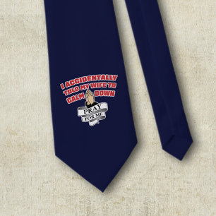 Grappige echtgenoot quote - Bid voor me Stropdas