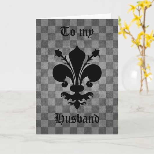 Grappige echtgenoot verjaardag kaart (Gele Bloem)