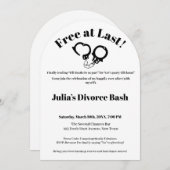 Grappige echtscheiding eindelijk gratis kaart (Voorkant / Achterkant)