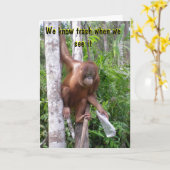 Grappige echtscheiding of het opbreken van aanmoed kaart (Gele Bloem)