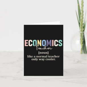 Grappige Economieleraar Definitie Retro Terug Naar Kaart
