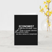 Grappige econoom definitie economie wetenschap cad kaart (Gele Bloem)