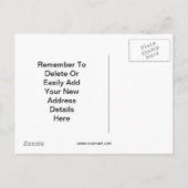 Grappige eekhoorn adreswijziging aankondigingskaart (Achterkant)