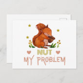 Grappige eekhoorn briefkaart (Voorkant / Achterkant)