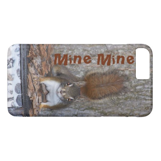 Grappige Eekhoorn iPhone Case (Achterkant (Horizontaal))