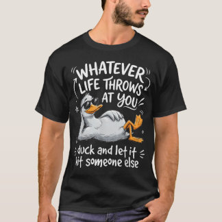 Grappige Eend Citaat Humor ns Cartoon T-shirt