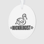 Grappige eend liefhebber ornament (voorkant)
