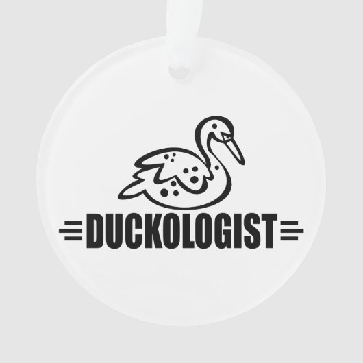 Grappige eend liefhebber ornament (voorkant)