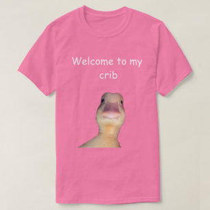 Grappige Eend Meme – “Welkom in Mijn Huis” Schatti T-shirt