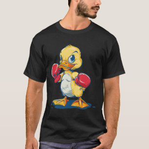 Grappige Eend Met Bokshandschoenen Kostuum Voor Ee T-shirt