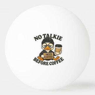Grappige Eend Niet Praten Voor Koffie Schattige Ko Pingpongballen