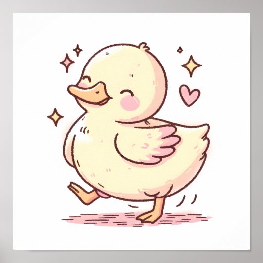 Grappige Eend Poster (Voorkant)