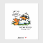 grappige eend stickers (Vel)